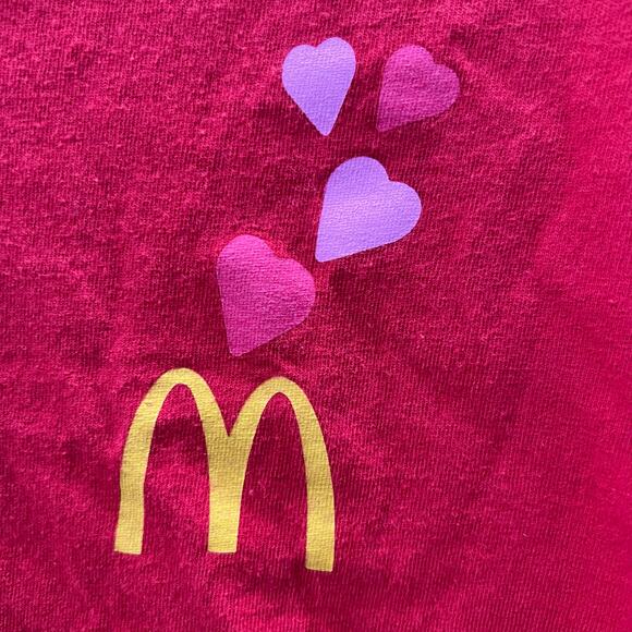 McDonald’s Cardi B & Offset Meal Red Employee T-Shirt Adult size XL - Picture 9 of 9